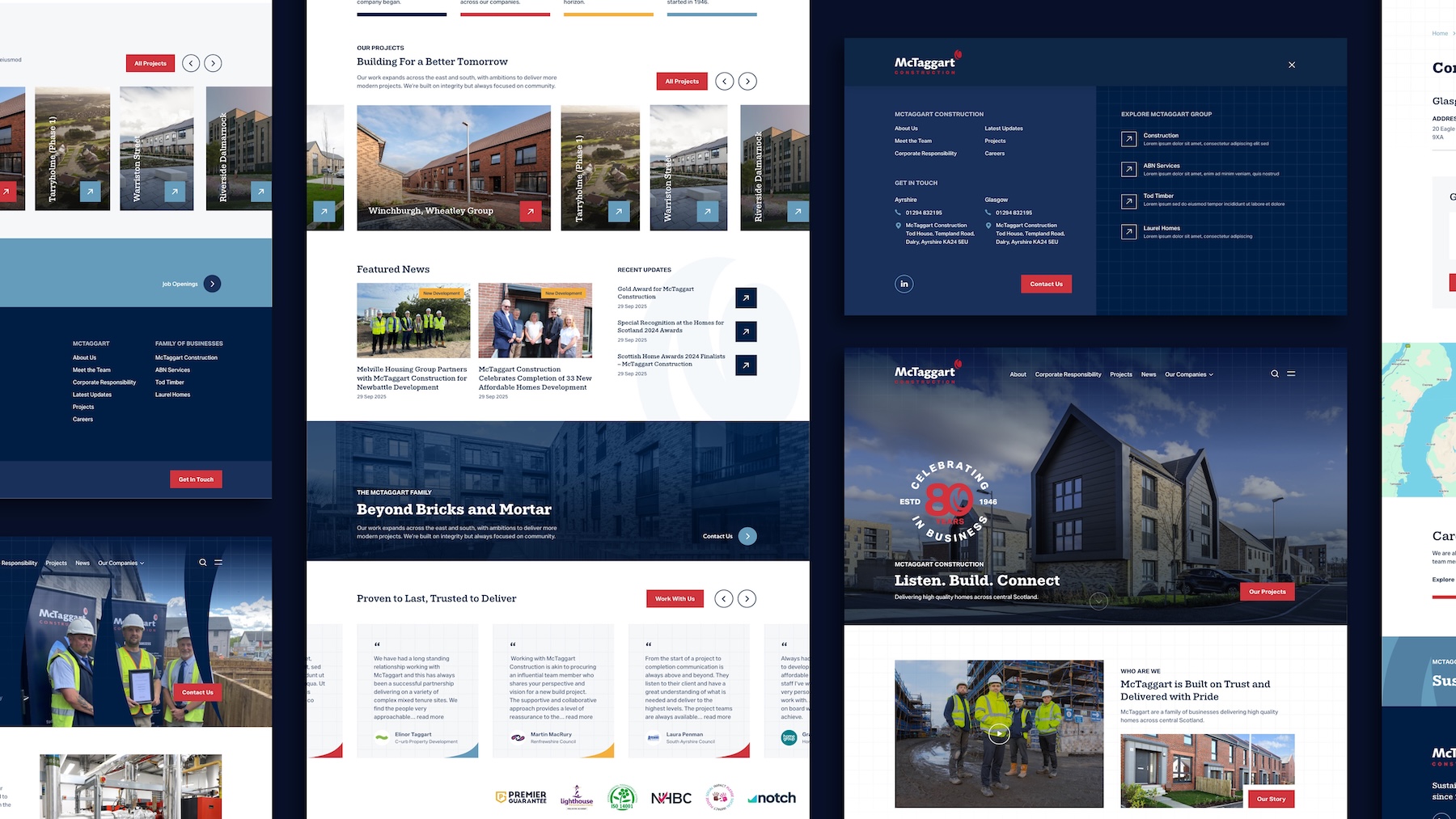 McTaggart Construction website