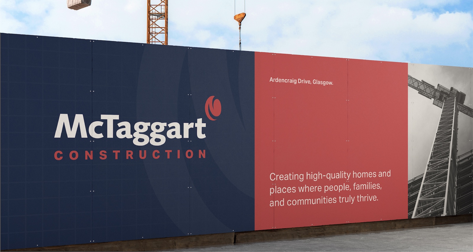 McTaggart Construction site signage